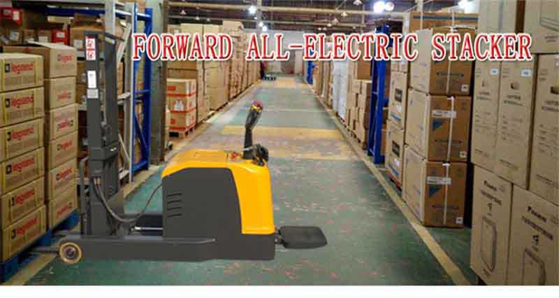 battery power operated stacker and power pallet stacker forklift