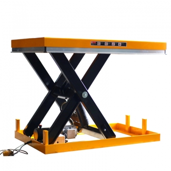 Fixed electric hydraulic scissor design stationary scissor lift workbench