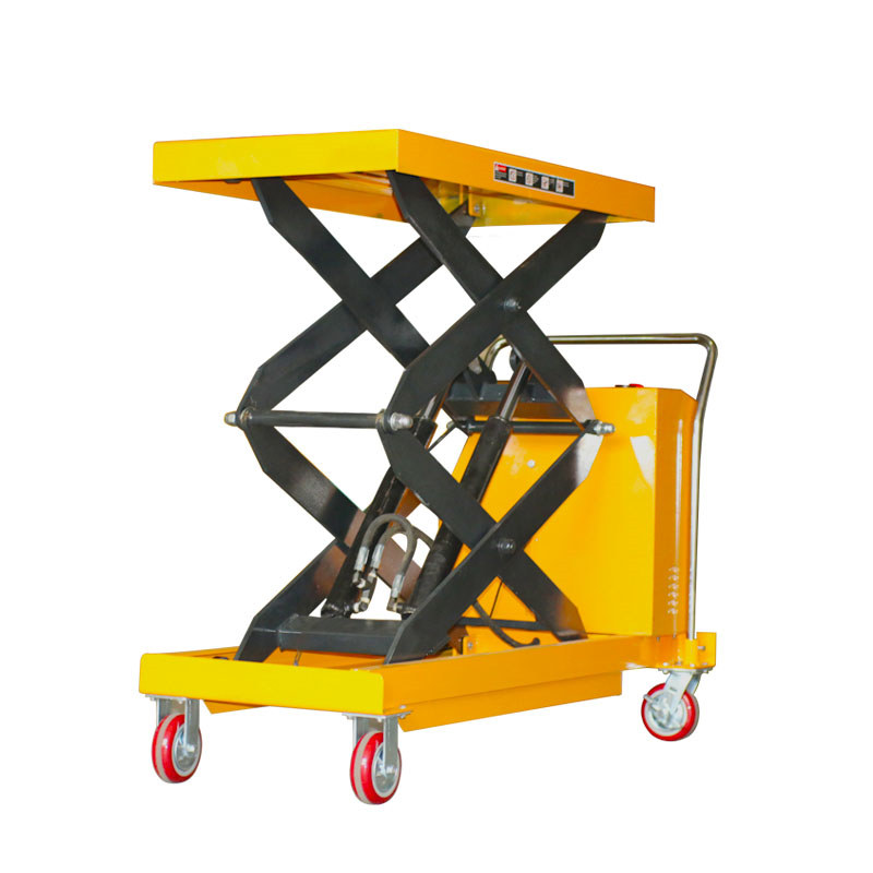 battery operated scissor lift table , pallet lift table with rollers