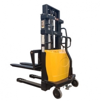 Semi-electric forklift 1Ton rise 2.5M stacker battery hydraulic pallet stacker