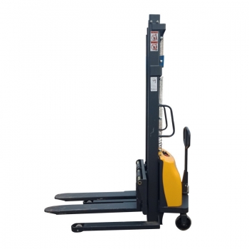 Supply semi-electric stacker load 1T increased by 3M low-cost electric forklift