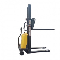 1Ton Semi electric stacker automatic lifting stacker loading and unloading truck