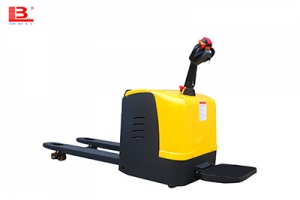 How does the electric pallet truck operate?