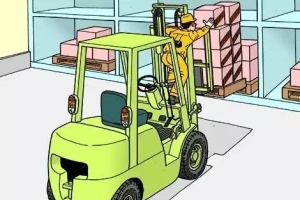 According to the small electric forklift accident analysis operation error point