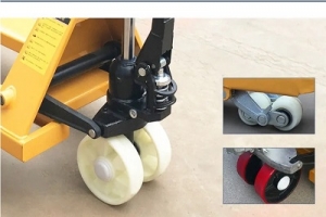 Manual hydraulic forklift wheel replacement method and precautions