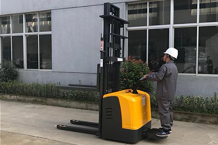 Cost-Effective Ride-on Electric Stacker for Small Warehouses