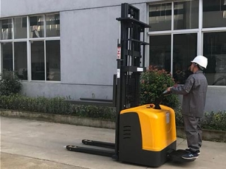 Cost-Effective Ride-on Electric Stacker for Small Warehouses