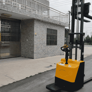 Ride-on Dual Pallet Stacker | Ideal for E-commerce Warehouse