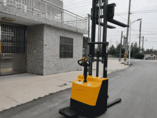 Ride-on Dual Pallet Stacker | Ideal for E-commerce Warehouse