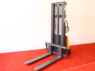 Semi-Electric Stacker With Brake | Durable Economy Model for Factory Line