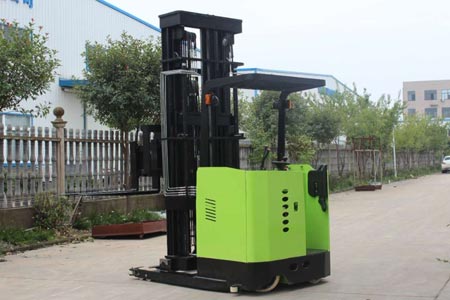 Three-way stacker forklift repair