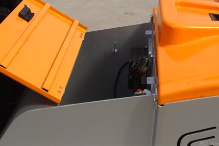 Electric control system for counterbalance stacker
