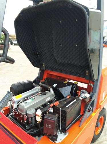 Internal wiring of diesel forklift