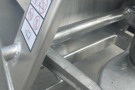 Pallet truck for food factory