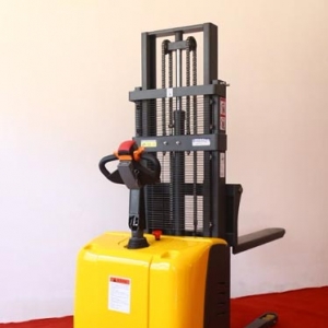 Lithium Battery Stand-on Stacker for 2-shift Non-stop Warehouse Operation