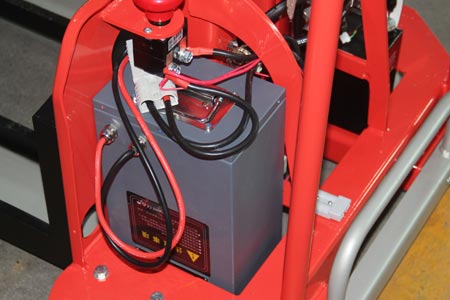 Lithium battery for self loading stacker