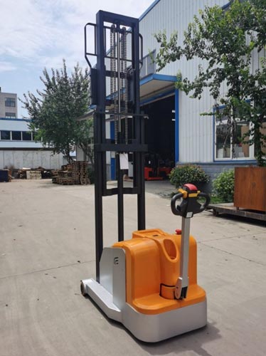 Walk-behind counterbalance stacker