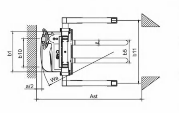 Walk-behind electric stacker
