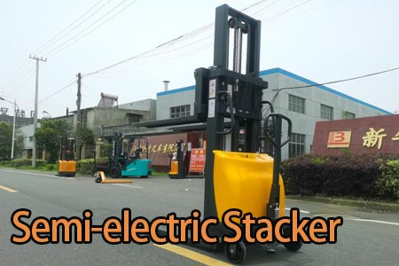 Semi-electric stacker
