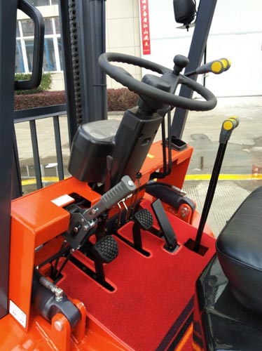 Cab of diesel forklift