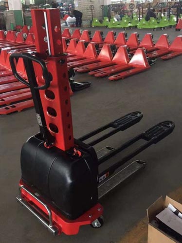 Portable electric stacker