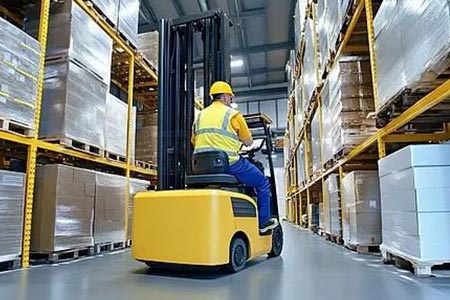 Stand-on Reach Stacker