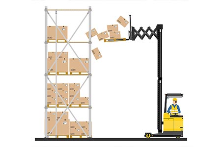Reach Stacker for E-commerce Warehouse