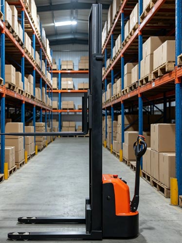 Narrow Aisle Straddle Stacker