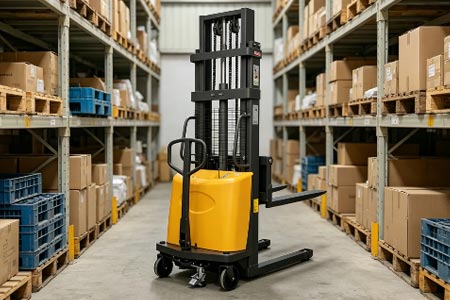 Semi-Electric Pallet Stacker