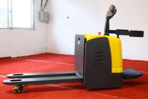 Factory Direct Stand-on Electric Pallet Truck Narrow Aisle Warehouse Handling