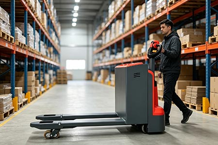Advantages Of Brushless Lithium Walk-behind Electric Pallet Truck For Workshop