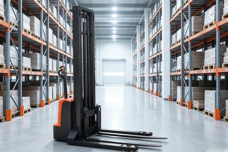 Walk-Behind Straddle Electric Stacker