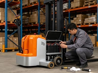 Walk-behind Counterbalance Stacker Short Runtime | Battery Maintenance Solutions