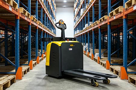 Stand-on Electric Pallet Truck Operation