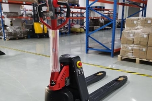 Export-ready CE Electric Pallet Truck For 1600–1800mm Narrow Aisle Operation