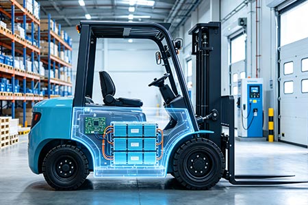 Four-Wheel Electric Counterbalance Forklift