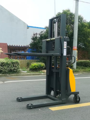 Semi-electric stacker