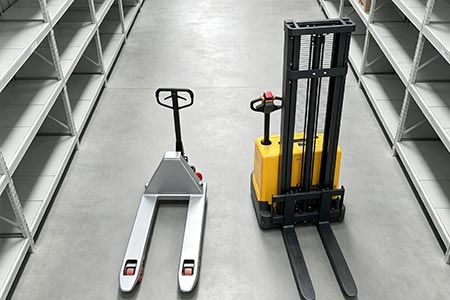 Electric Stacker VS Electric Pallet Truck
