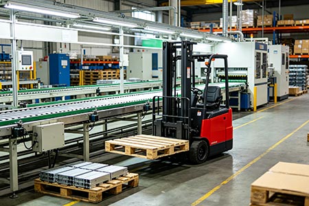 Small electric forklift