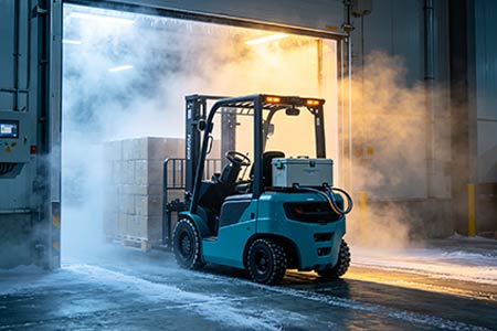 Low temperature forklift