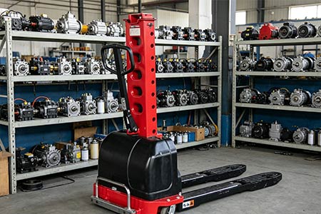 Electric warehouse stacker