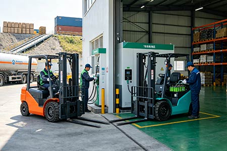 Diesel & Electric Forklift Selection
