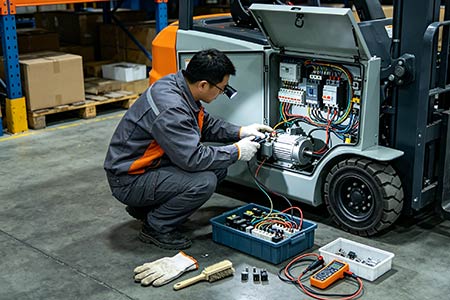full electric reach forklift