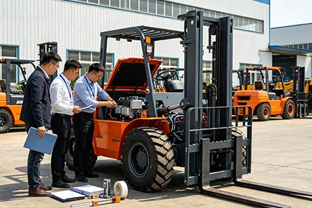 2026 Market Price of Bare 2WD All-terrain Rough Terrain Forklift