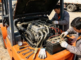Engine Maintenance Guide for Outdoor Fuel Forklift
