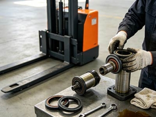 Manual Hydraulic Stacker Oil Seal Replacement Guide