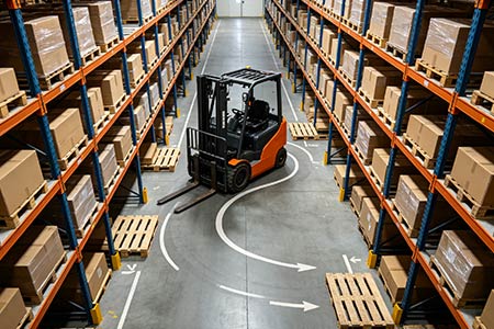 4 Key Points of Forklift Turning Radius for Warehouse Rack Planning