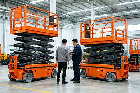 Self-driving Electric Scissor Lift