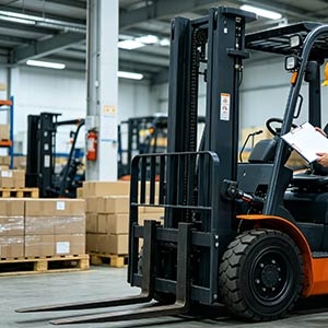 License Requirement for Warehouse Stand-on Counterbalance Stacker