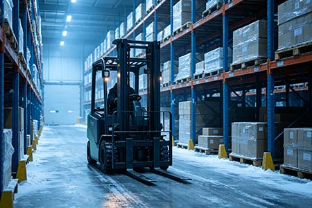 Lithium-ion electric forklift